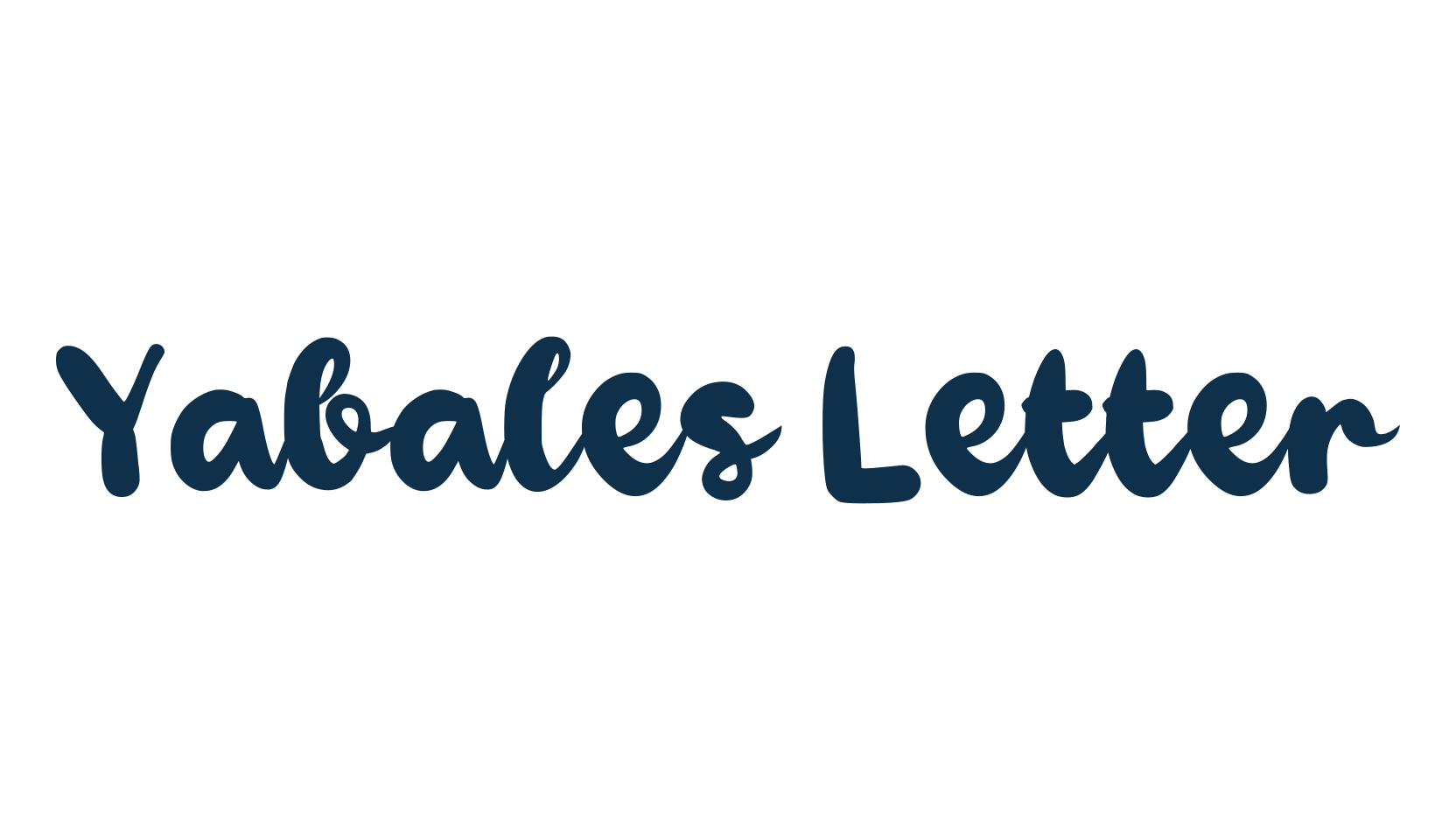 Yabales Letter, script brush fancy decorative calligraphy font preview