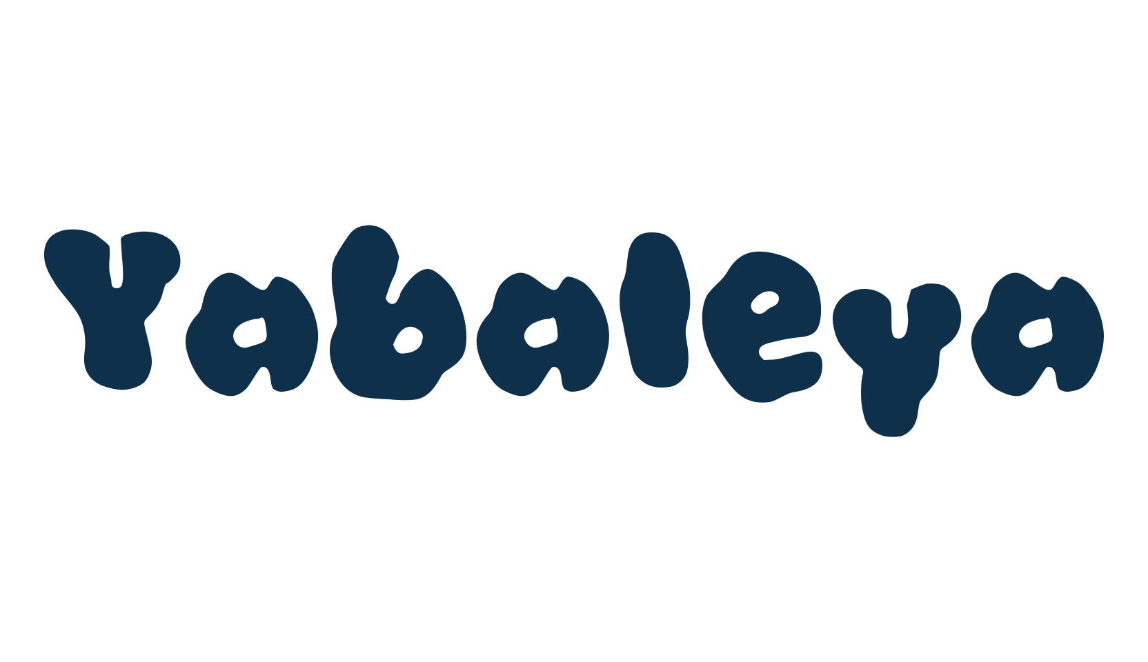 Yabaleya, fancy cartoon decorative font preview