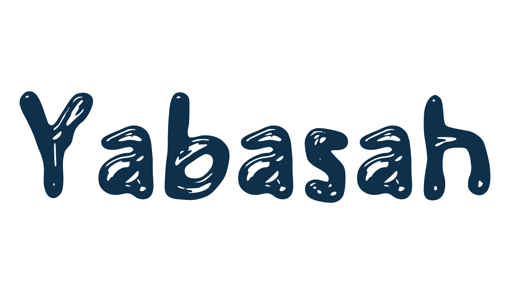 Yabasah, fancy groovy decorative font preview