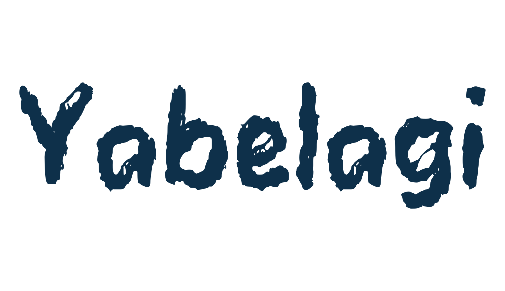 Yabelagi, script trash fancy decorative calligraphy font preview