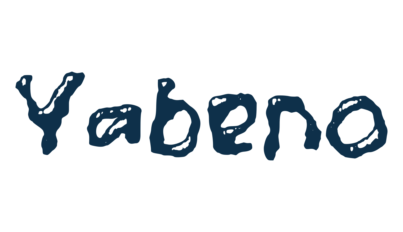 Yabeno, distorted font preview