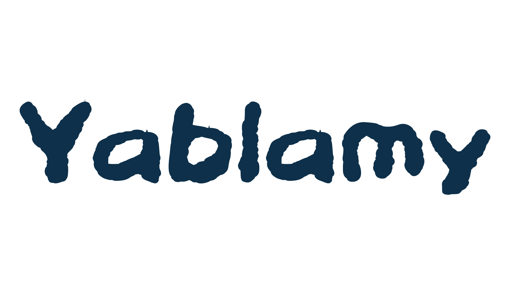 Yablamy, script brush fancy decorative calligraphy font preview