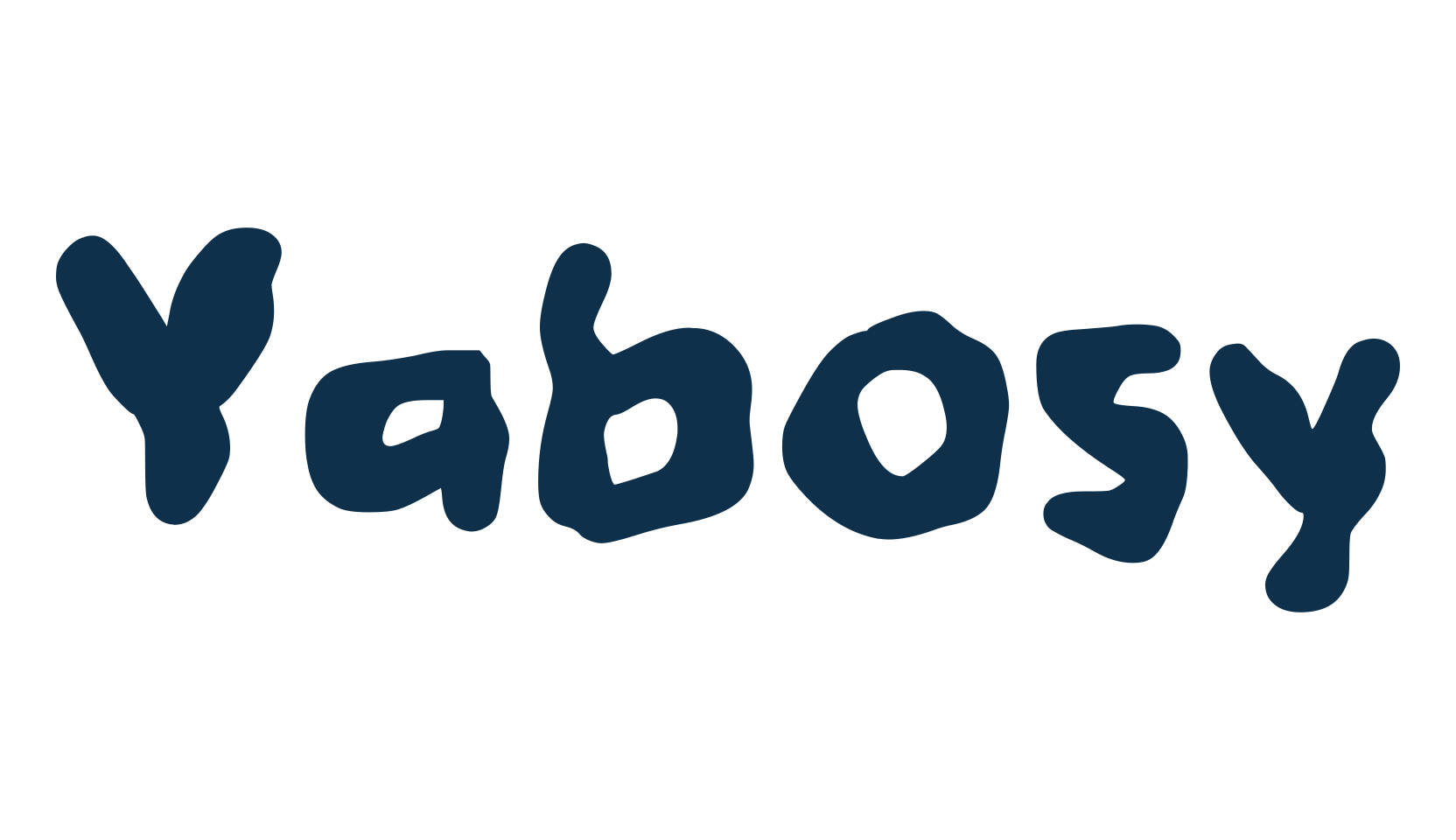 Yabosy, brush font preview