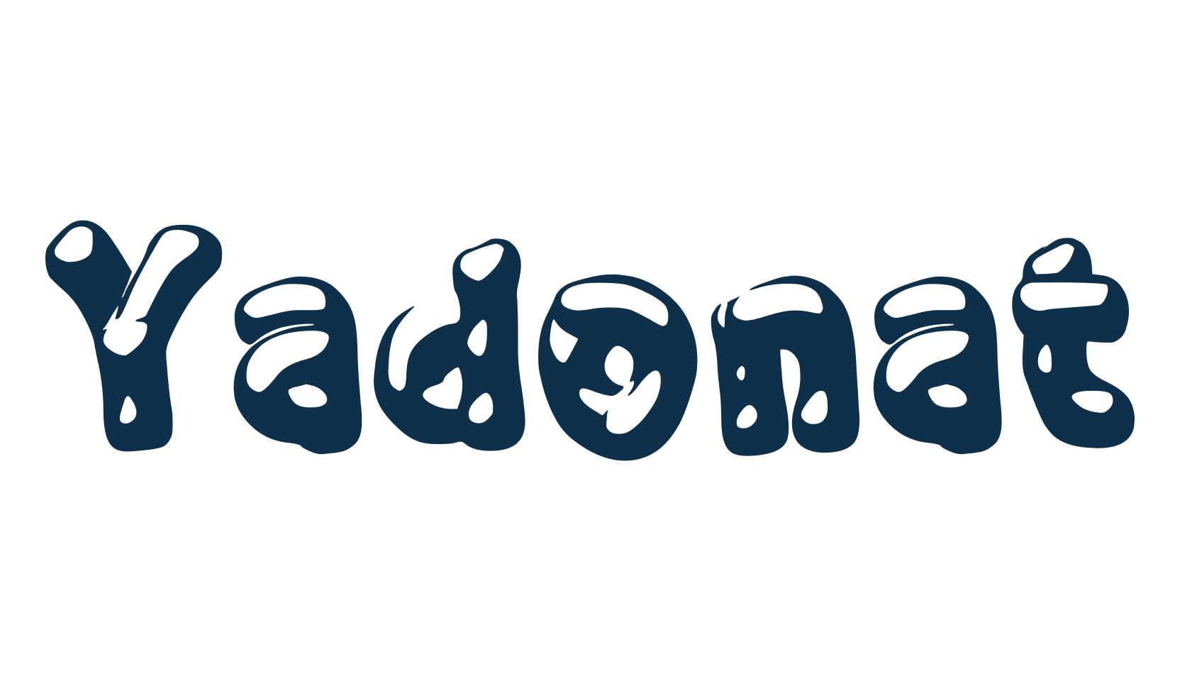 Yadonat, fancy cartoon decorative font preview