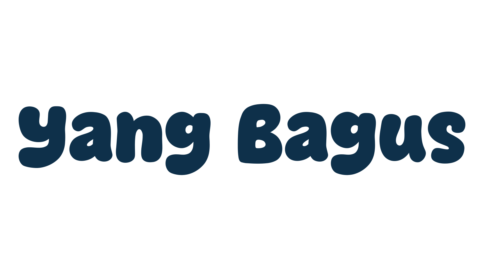 Yang Bagus, cartoon font preview