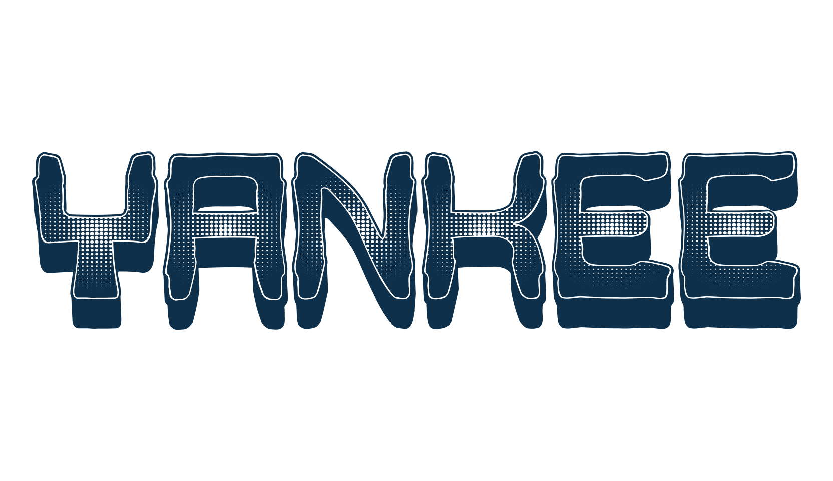 Yankee, fancy various decorative font preview