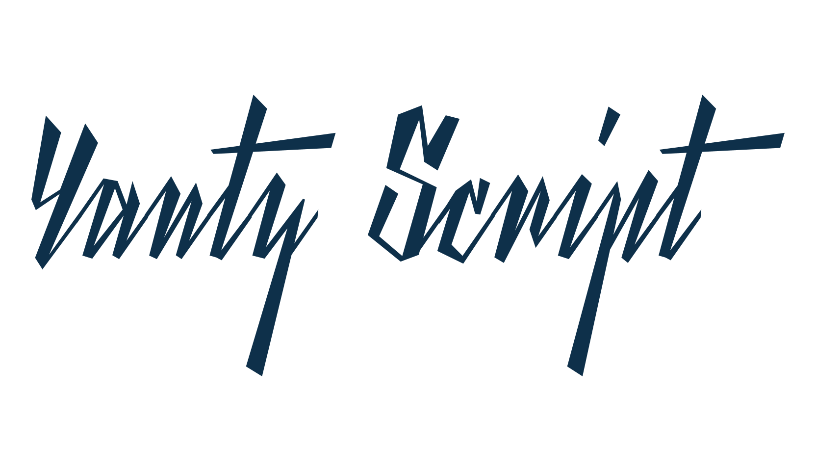 Yanty Script, various font preview