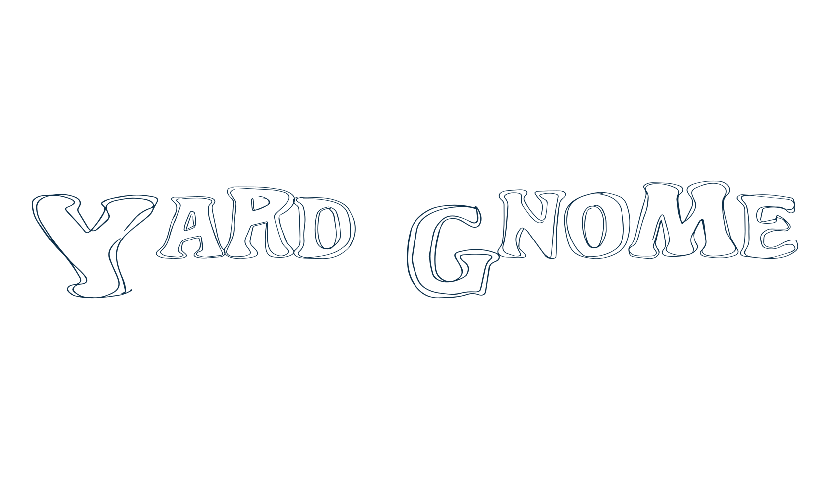 Yard Gnome, fancy cartoon decorative font preview