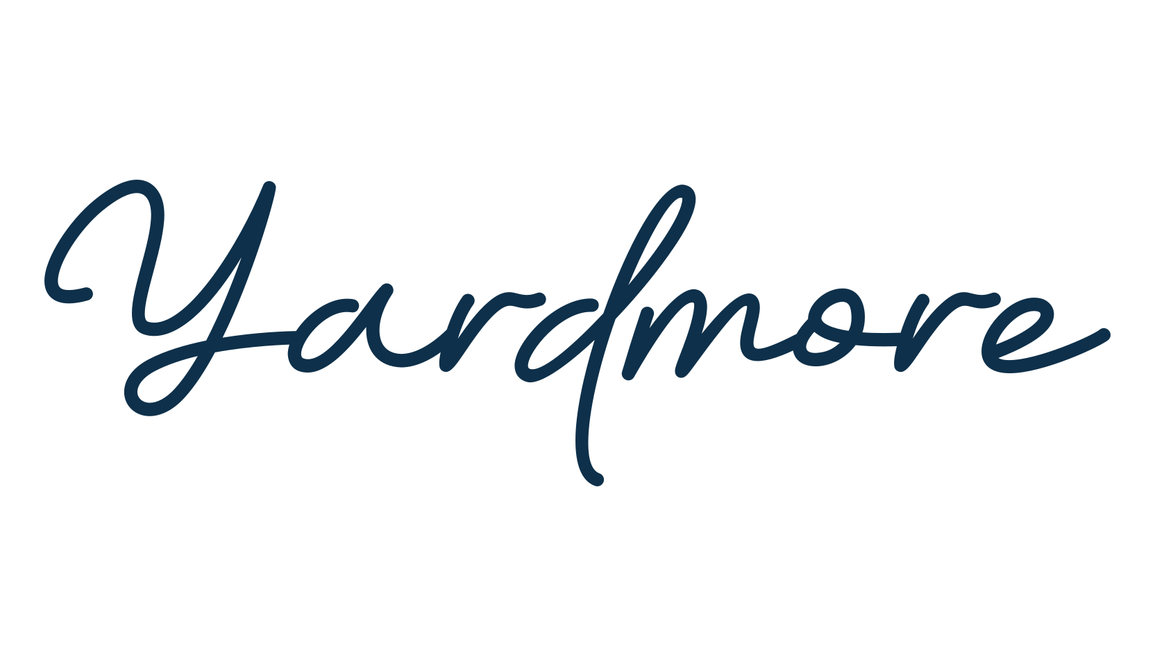 Yardmore, handwriting font preview