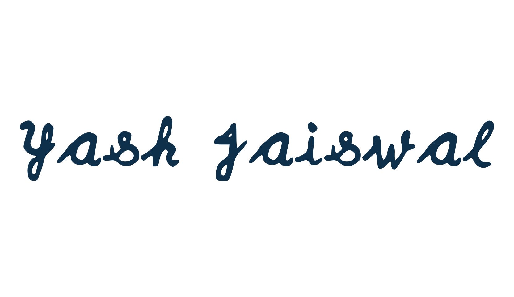 Yash Jaiswal, script handwritten fancy decorative calligraphy font preview