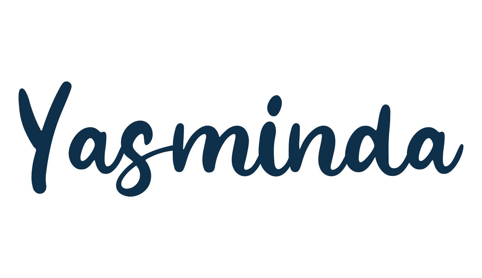 Yasminda, fancy various decorative script calligraphy font preview