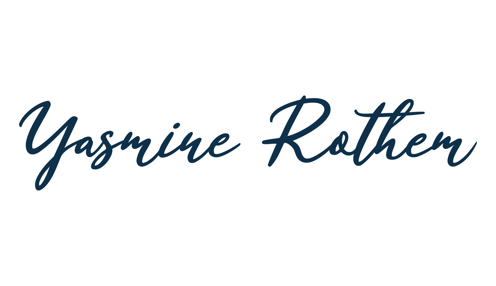 Yasmine Rothem, script handwritten fancy decorative calligraphy font preview