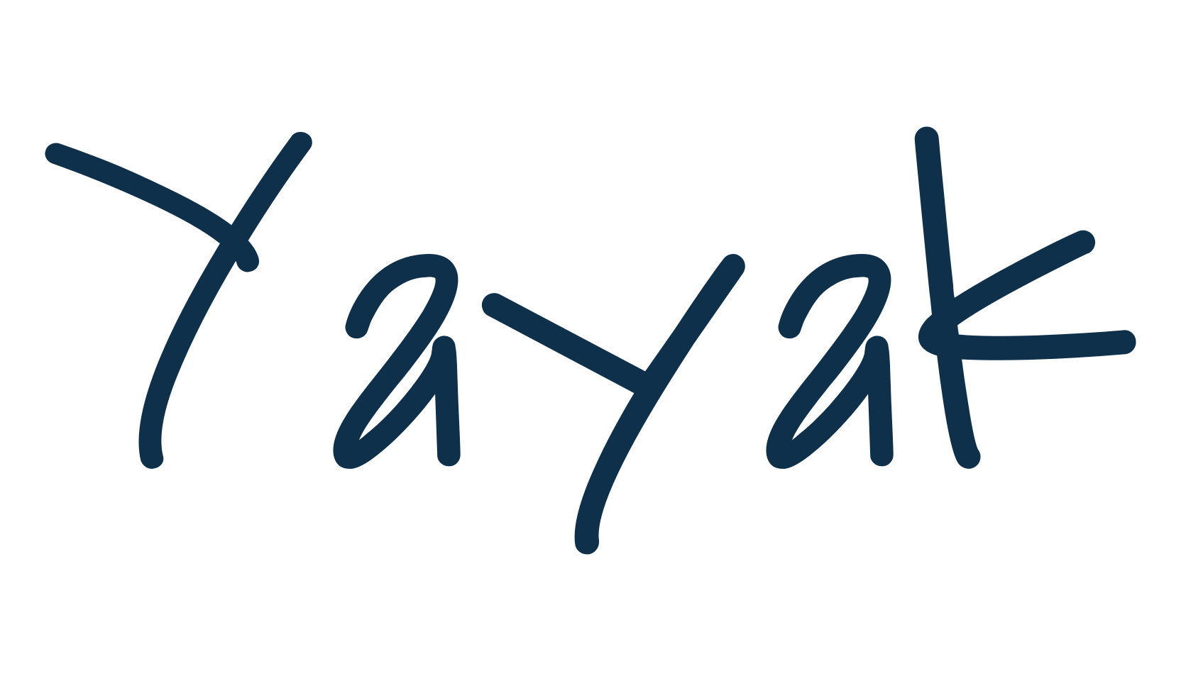 Yayak, handwriting font preview