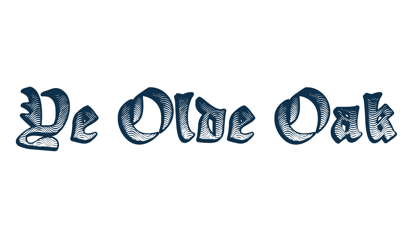 Ye Olde Oak, modern font preview
