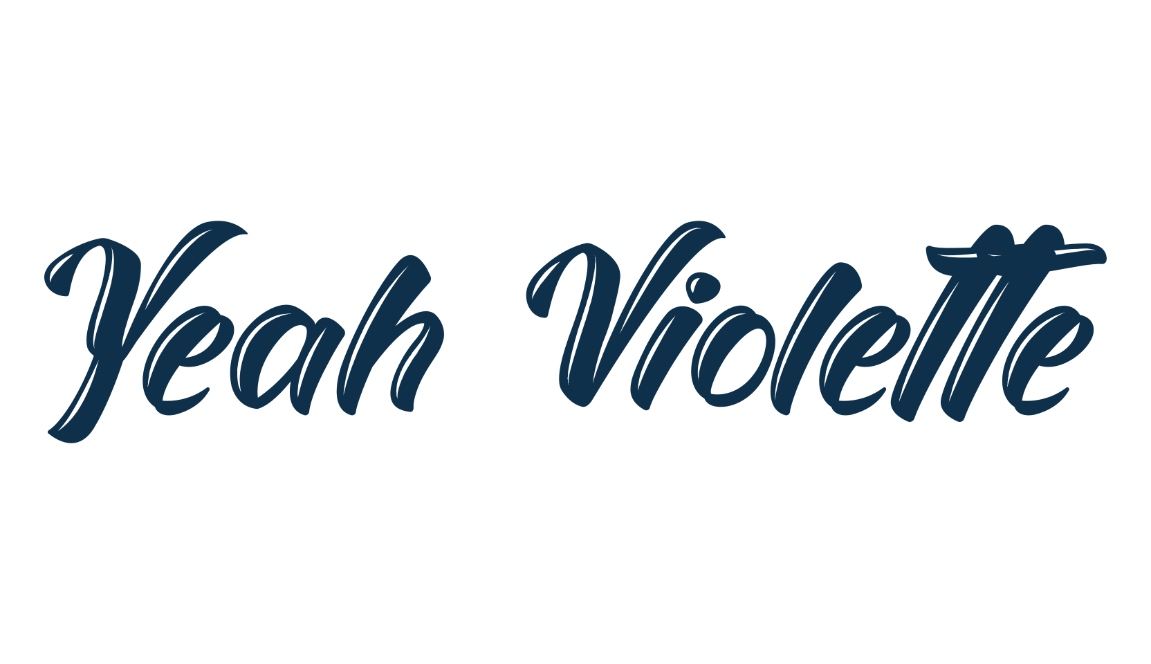 Yeah Violette, fancy various decorative script calligraphy font preview