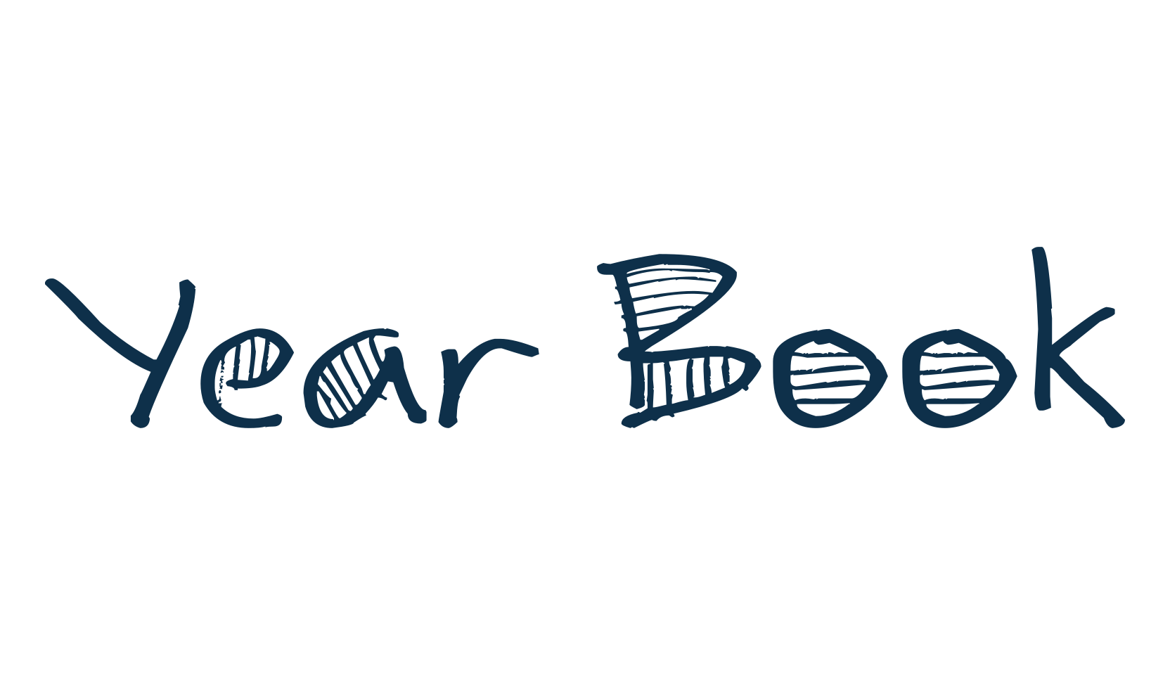 Year Book, handwriting font preview