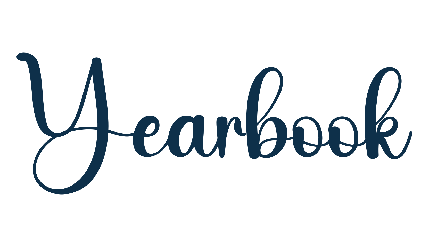 Yearbook (yearbook-3), calligraphy font preview