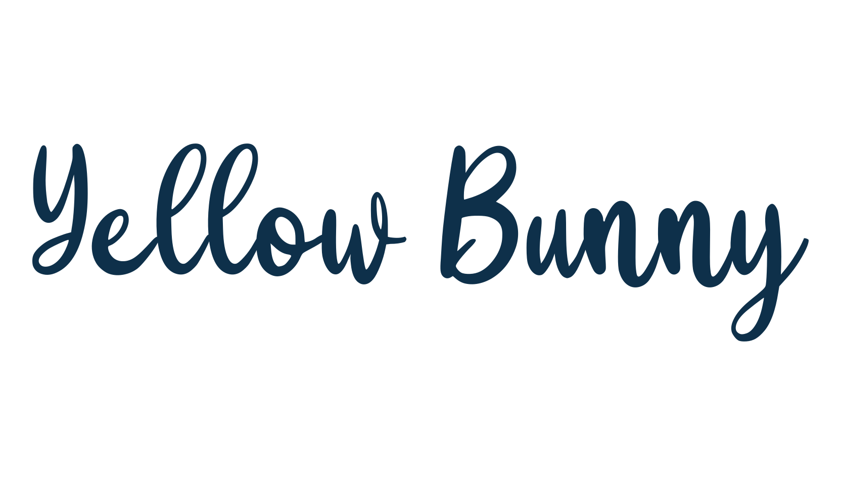 Yellow Bunny, fancy various decorative script calligraphy font preview