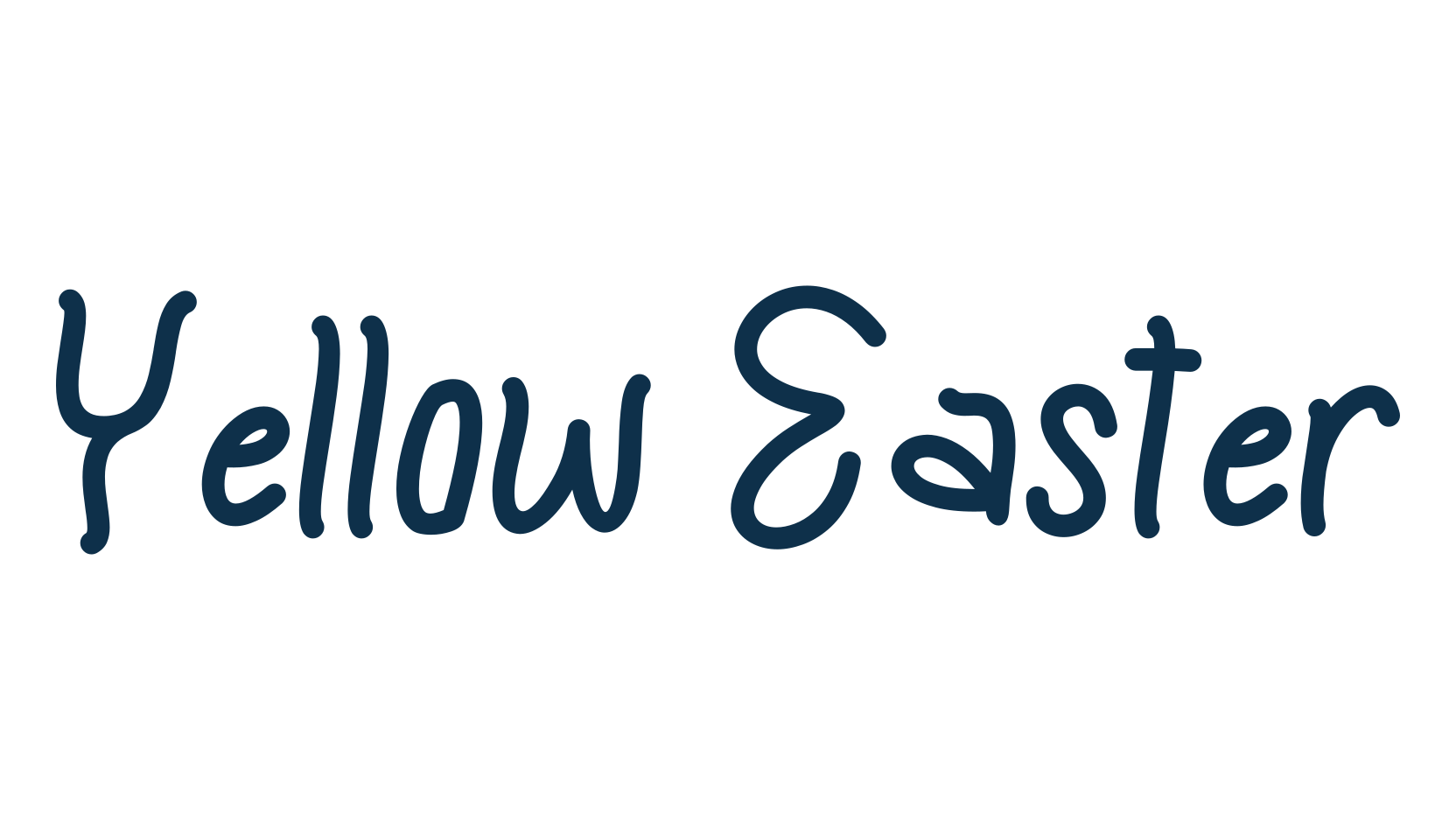 Yellow Easter, various font preview