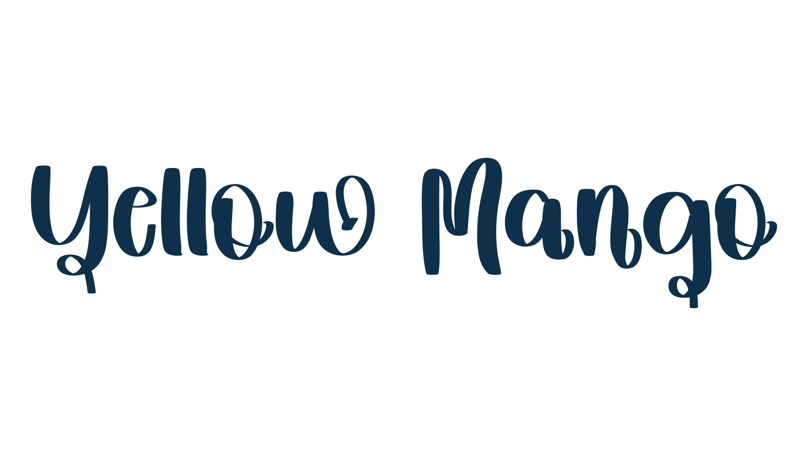Yellow Mango, various font preview