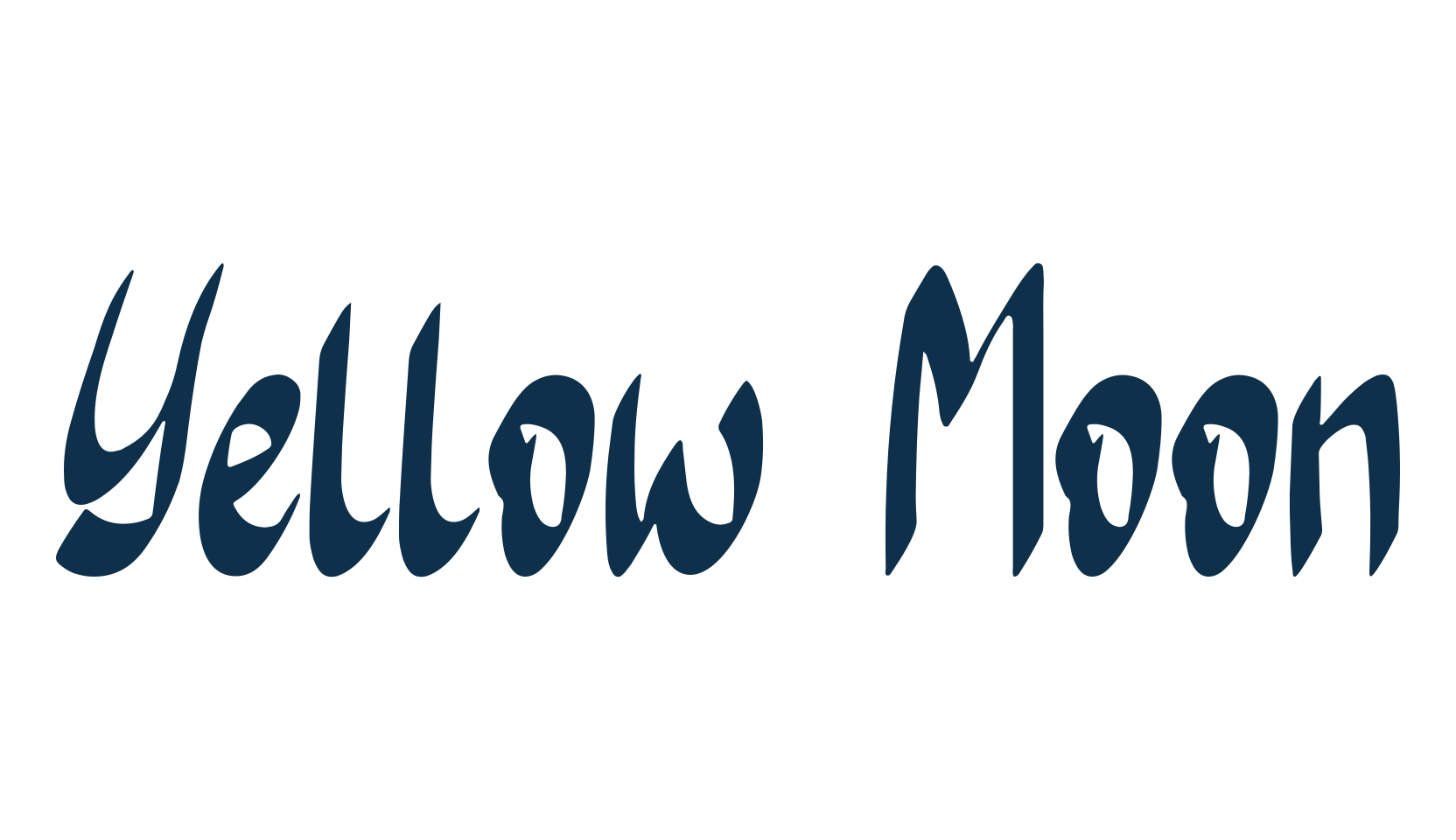 Yellow Moon, fancy decorative font preview
