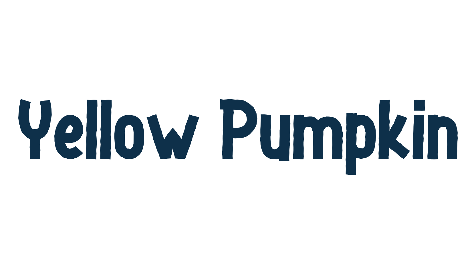 Yellow Pumpkin (yellow-pumpkin-2), display market font preview