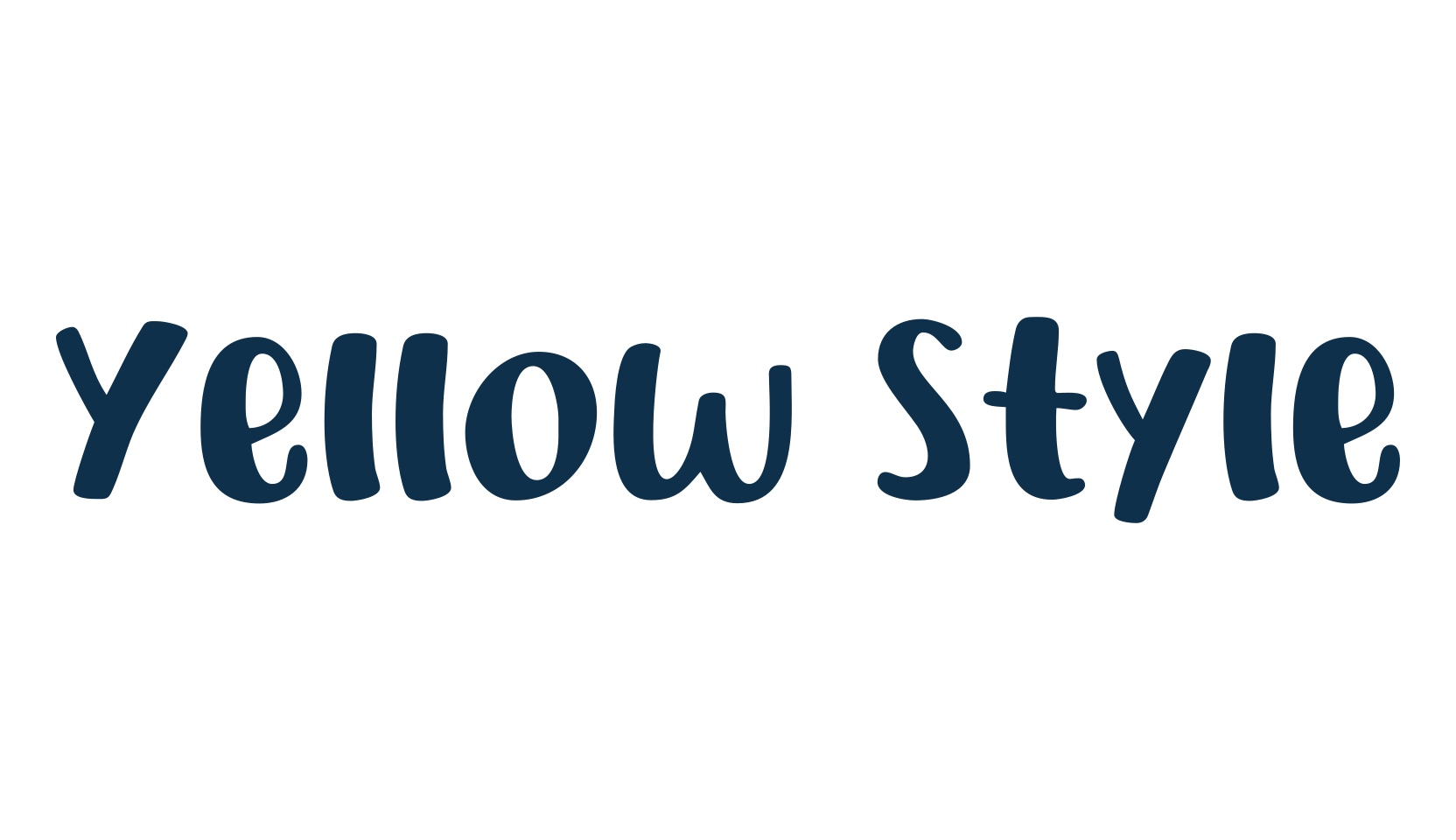 Yellow Style, cartoon font preview