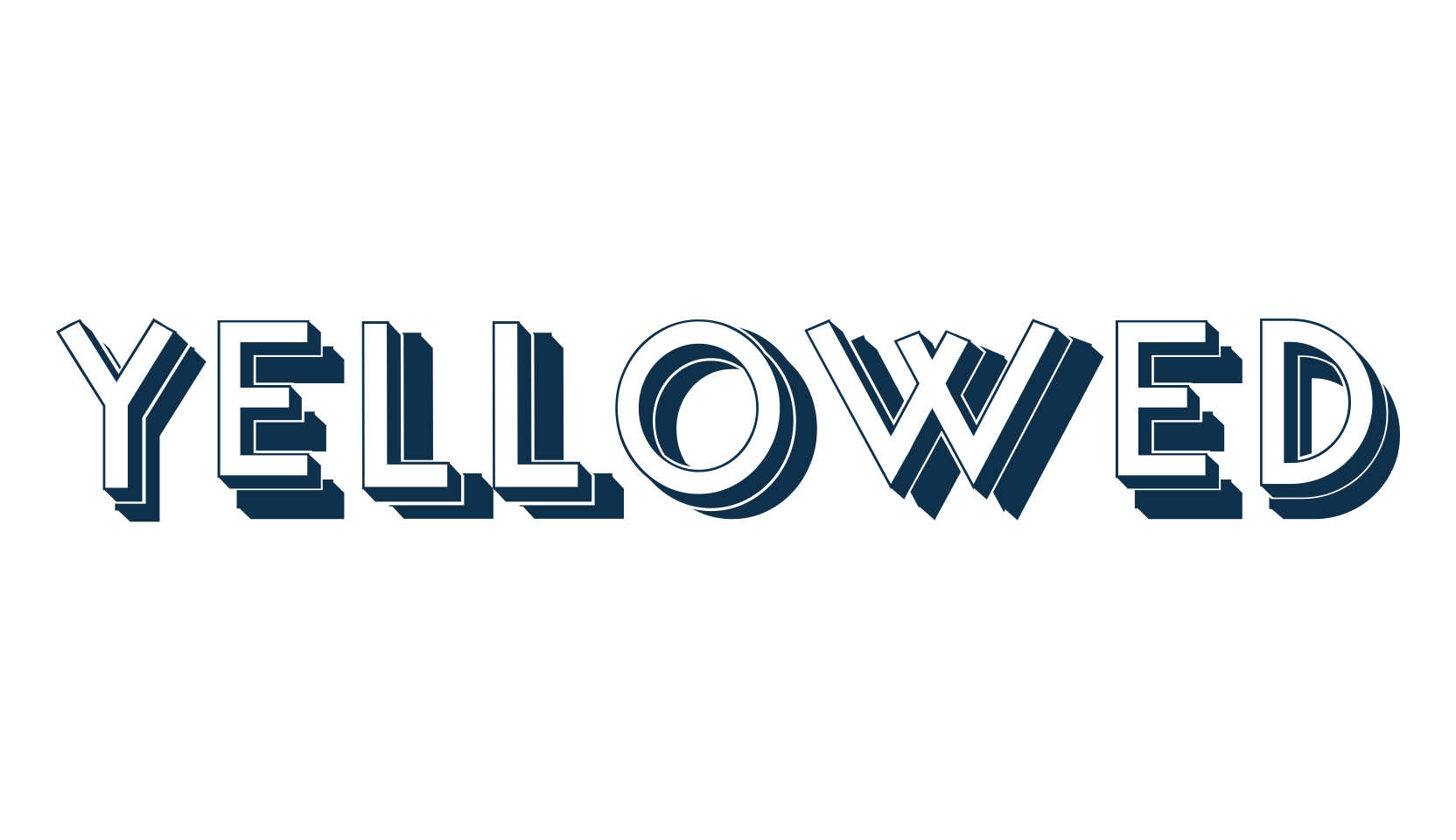 Yellowed, basic sans serif font preview
