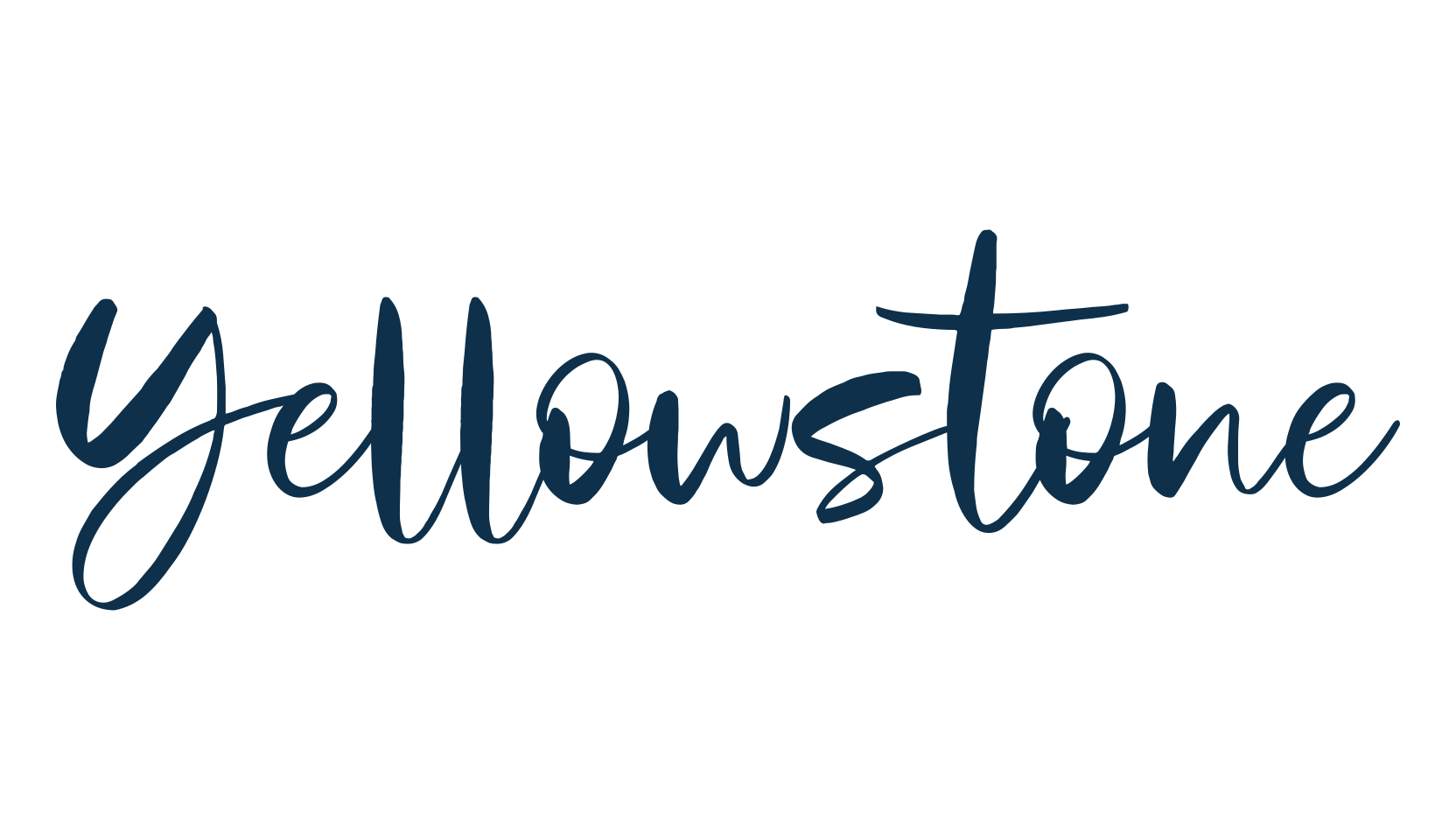Yellowstone, script brush fancy decorative calligraphy font preview