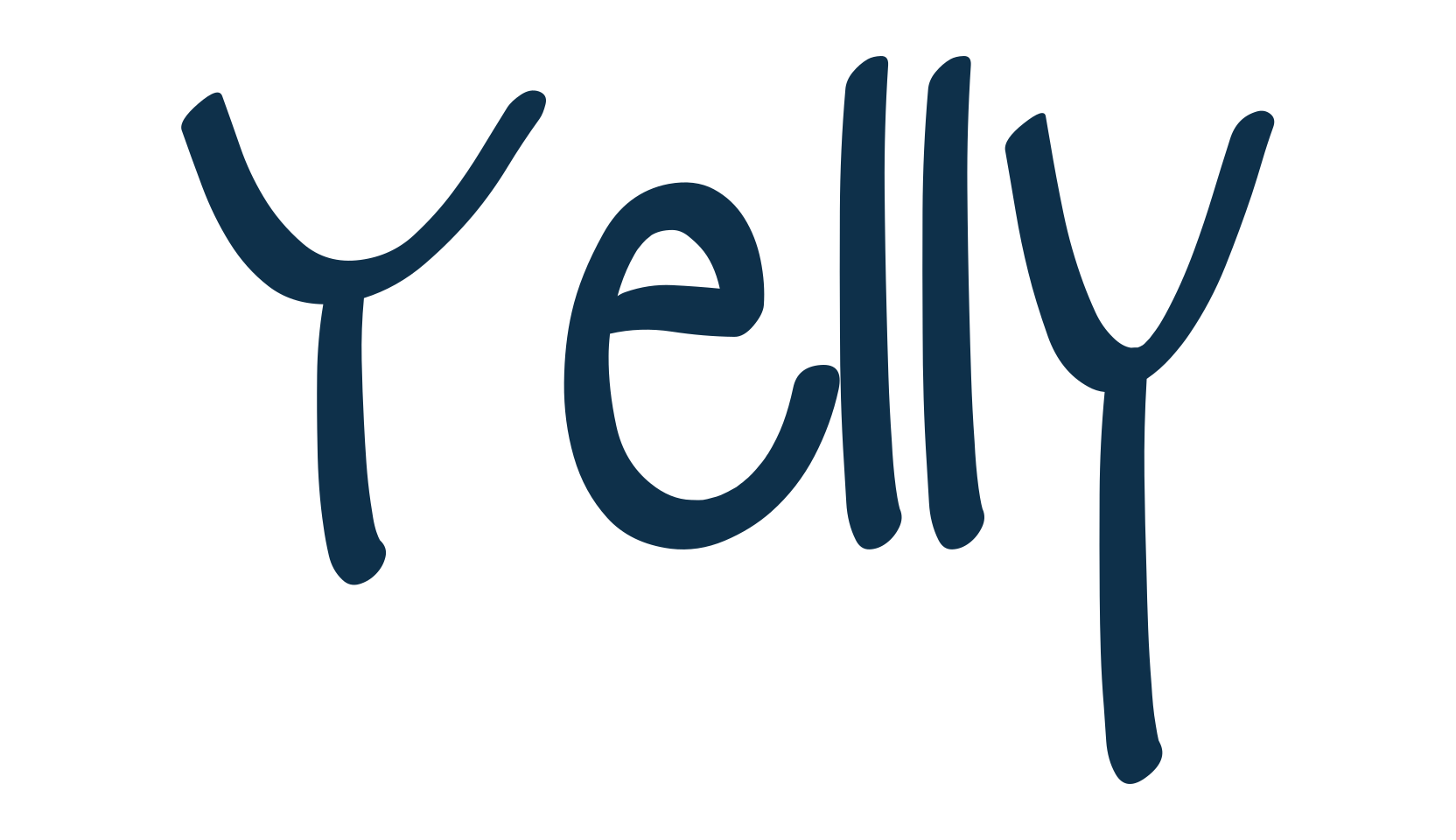 Yelly, script handwritten fancy decorative calligraphy font preview