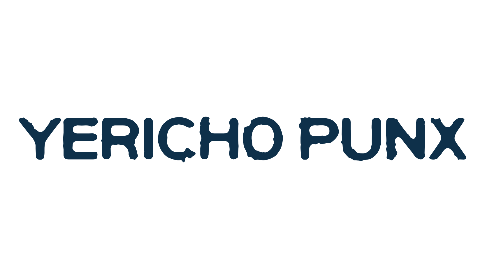 Yericho Punx, fancy eroded decorative font preview