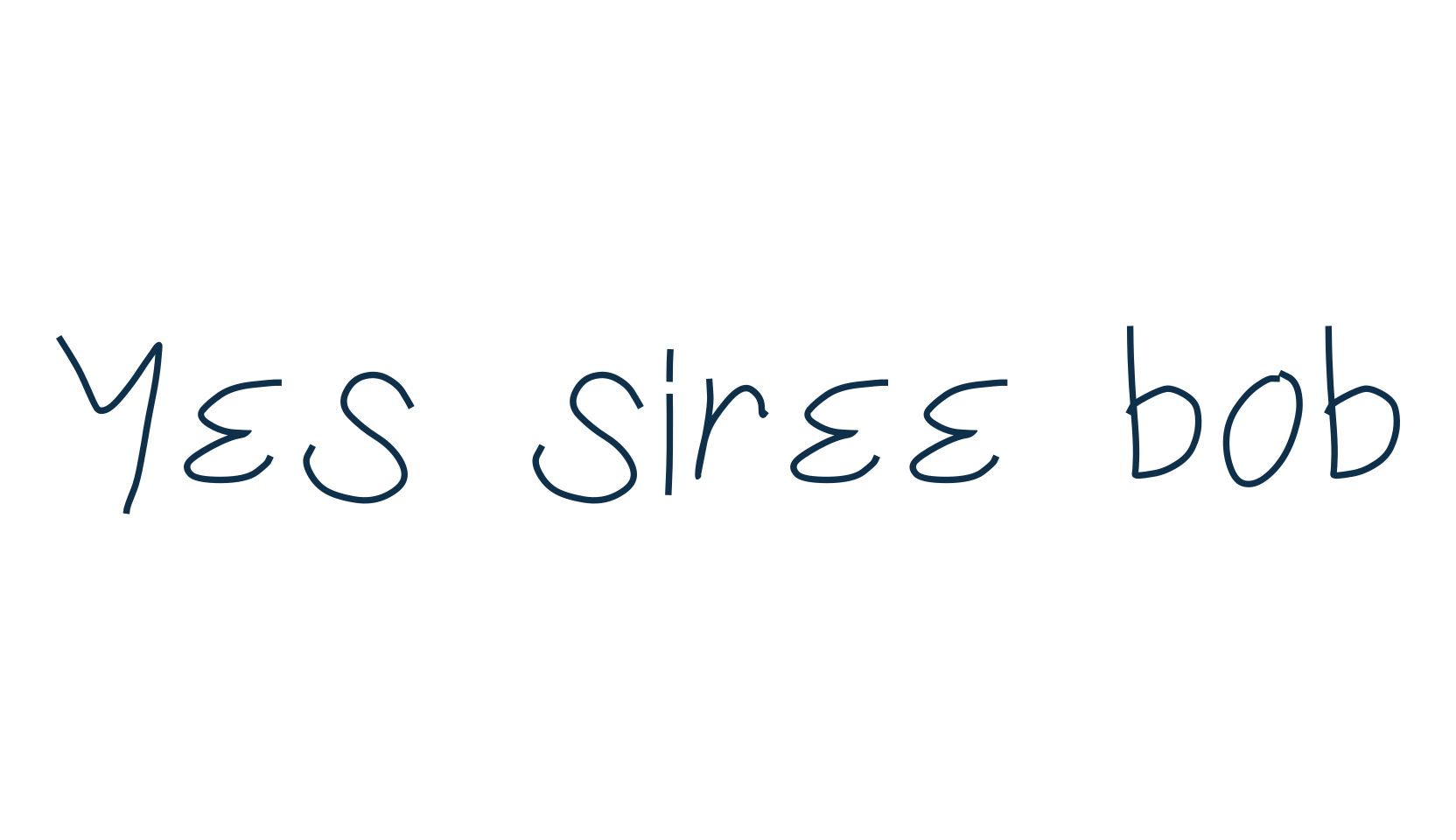 Yes siree bob, script handwritten fancy decorative calligraphy font preview
