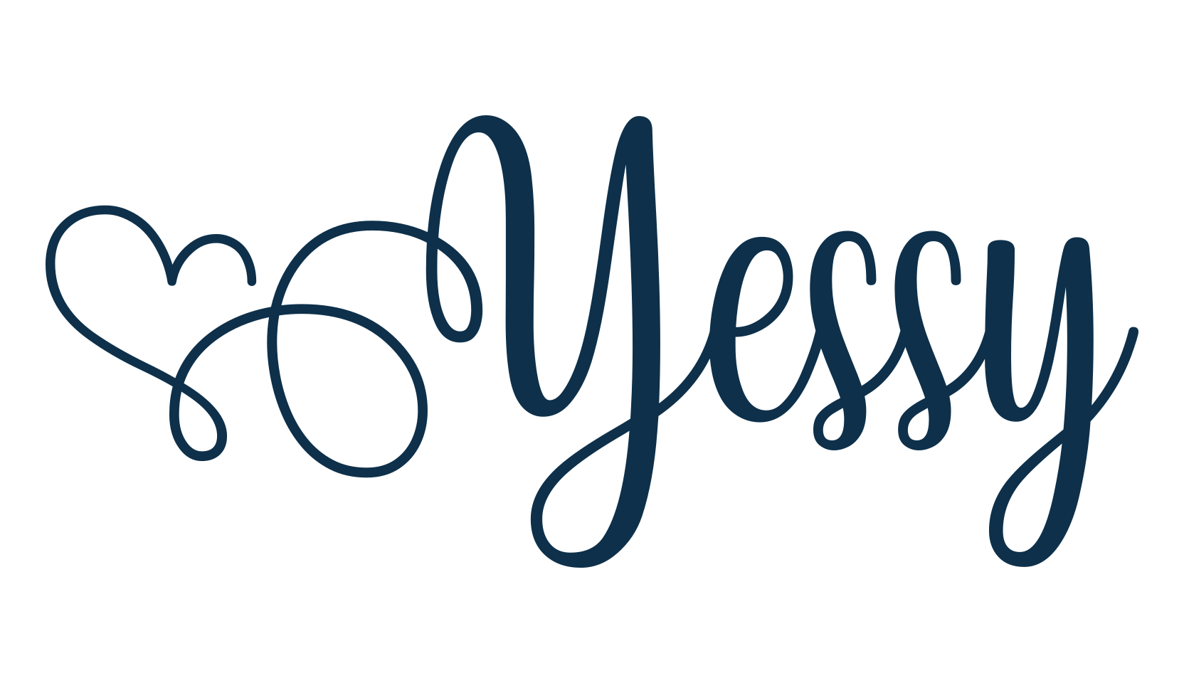 Yessy, calligraphy font preview