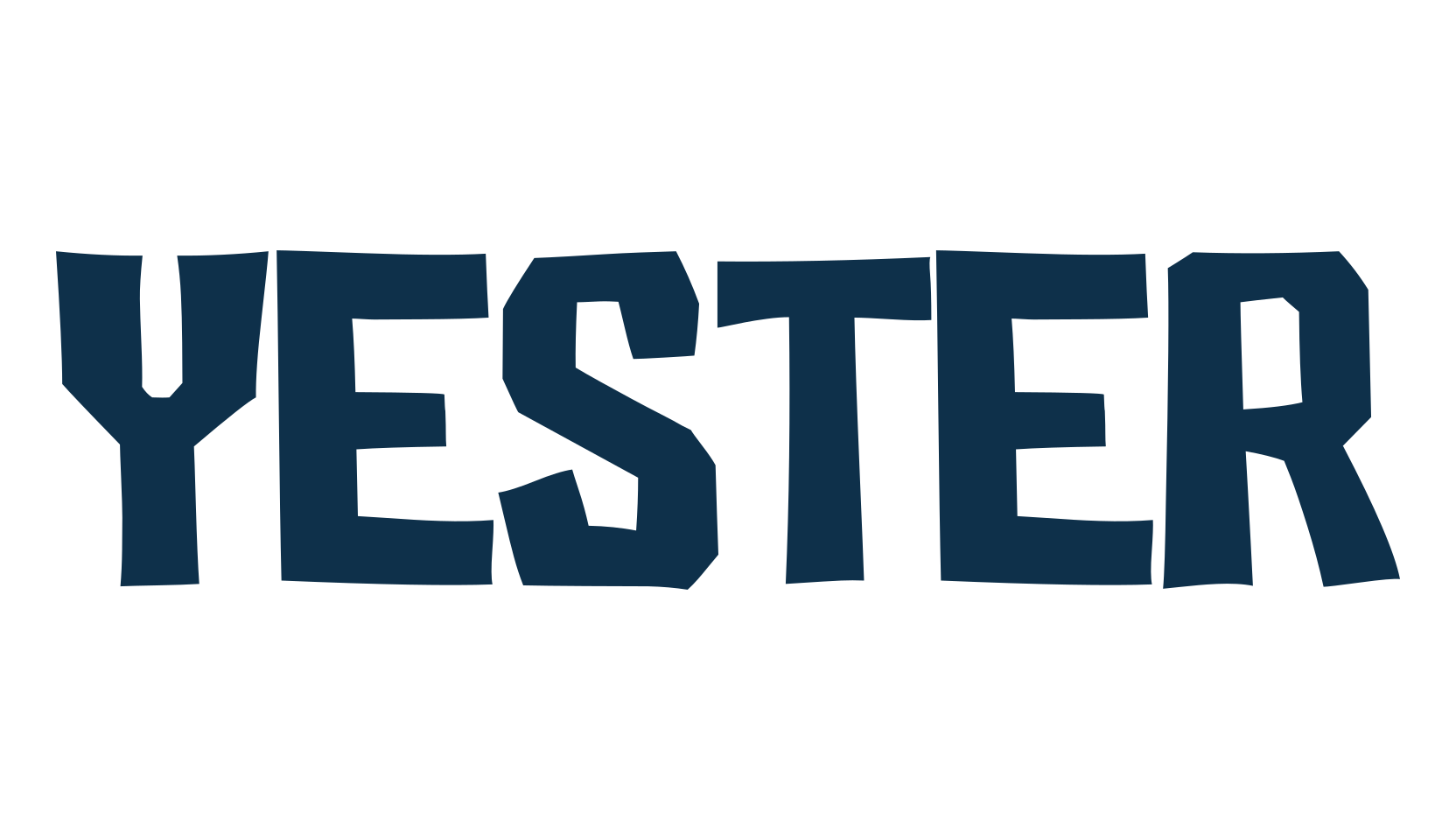 Yester, cartoon font preview