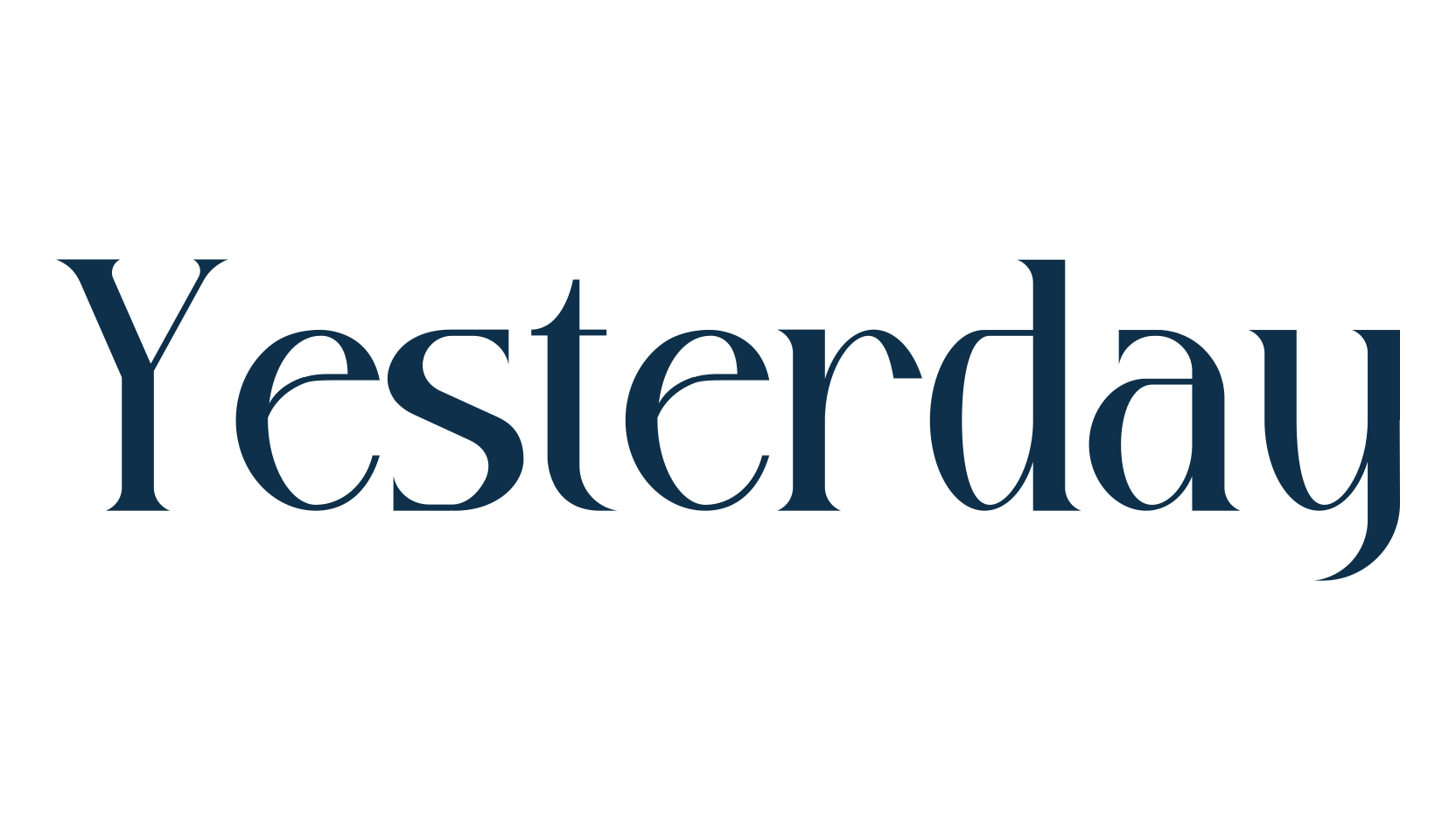 Yesterday (yesterday-5), various font preview