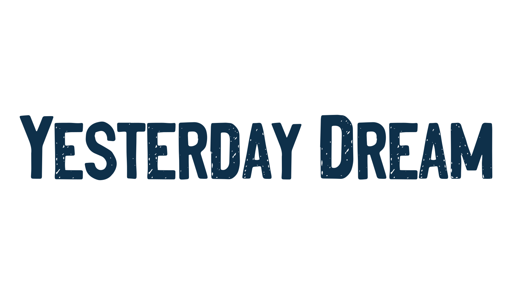 Yesterday Dream, fancy eroded decorative font preview
