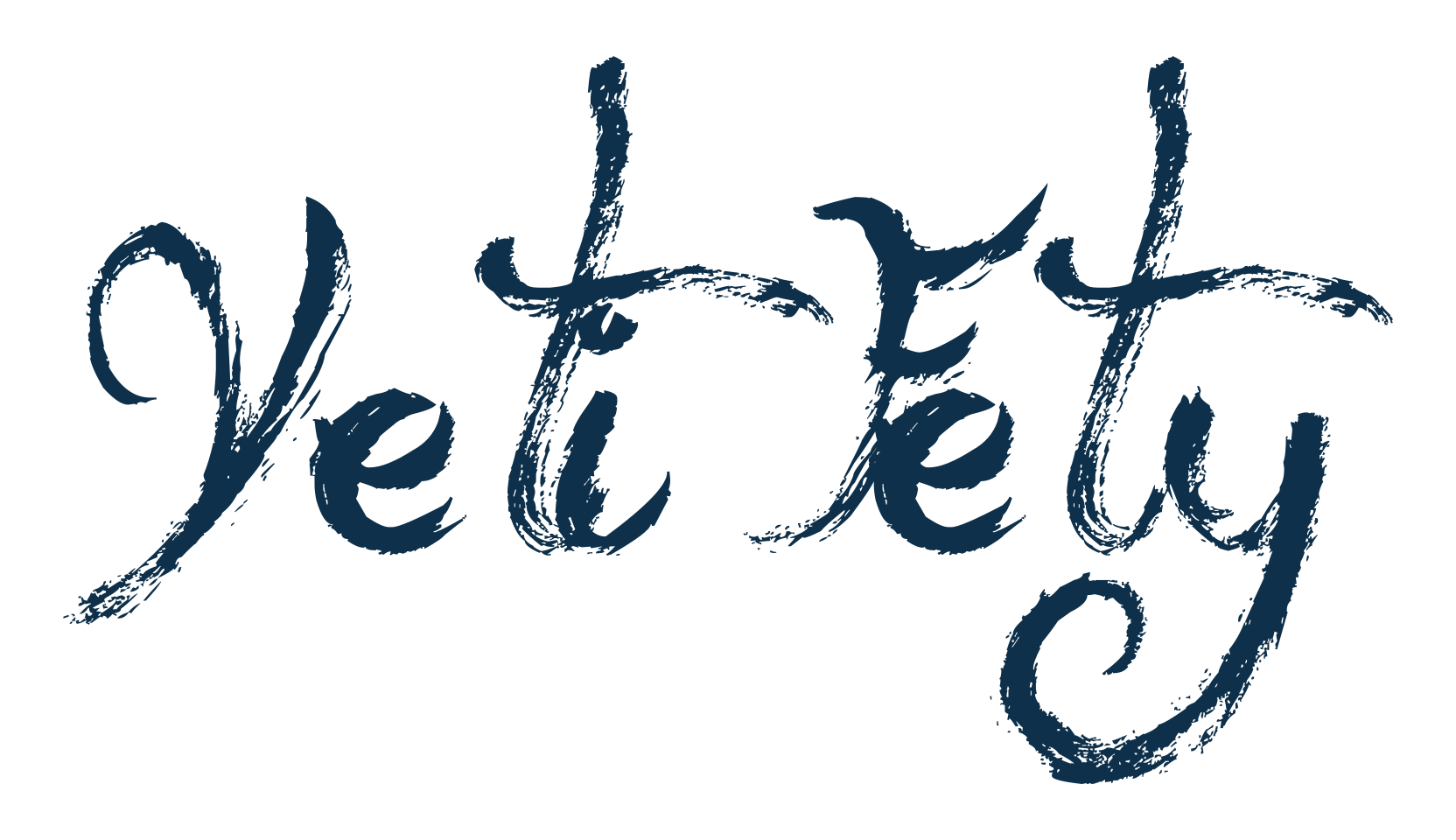 Yeti Fety, script brush fancy decorative calligraphy font preview