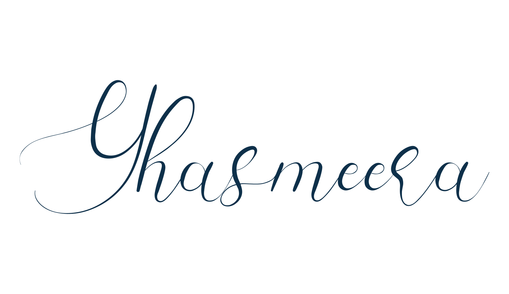 Yhasmeera, script calligraphy fancy decorative font preview