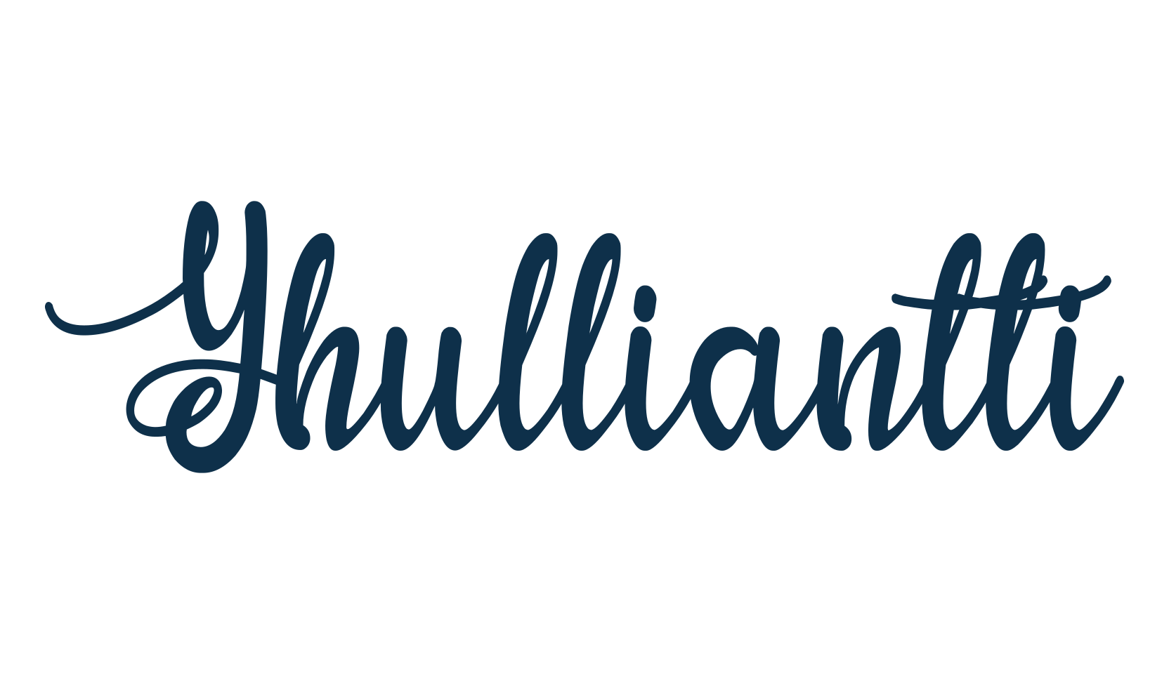 Yhulliantti, fancy various decorative script calligraphy font preview