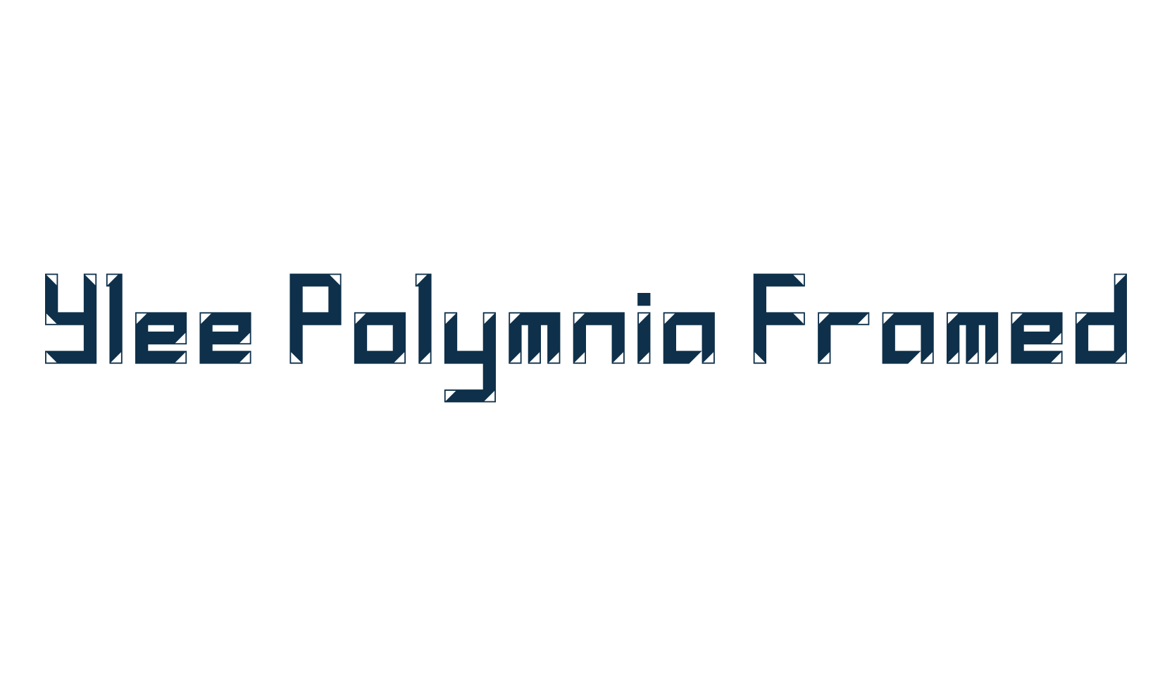 Ylee Polymnia Framed, square font preview