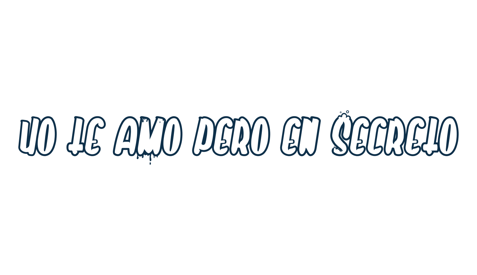 Yo te amo pero en secreto, fancy cartoon decorative font preview