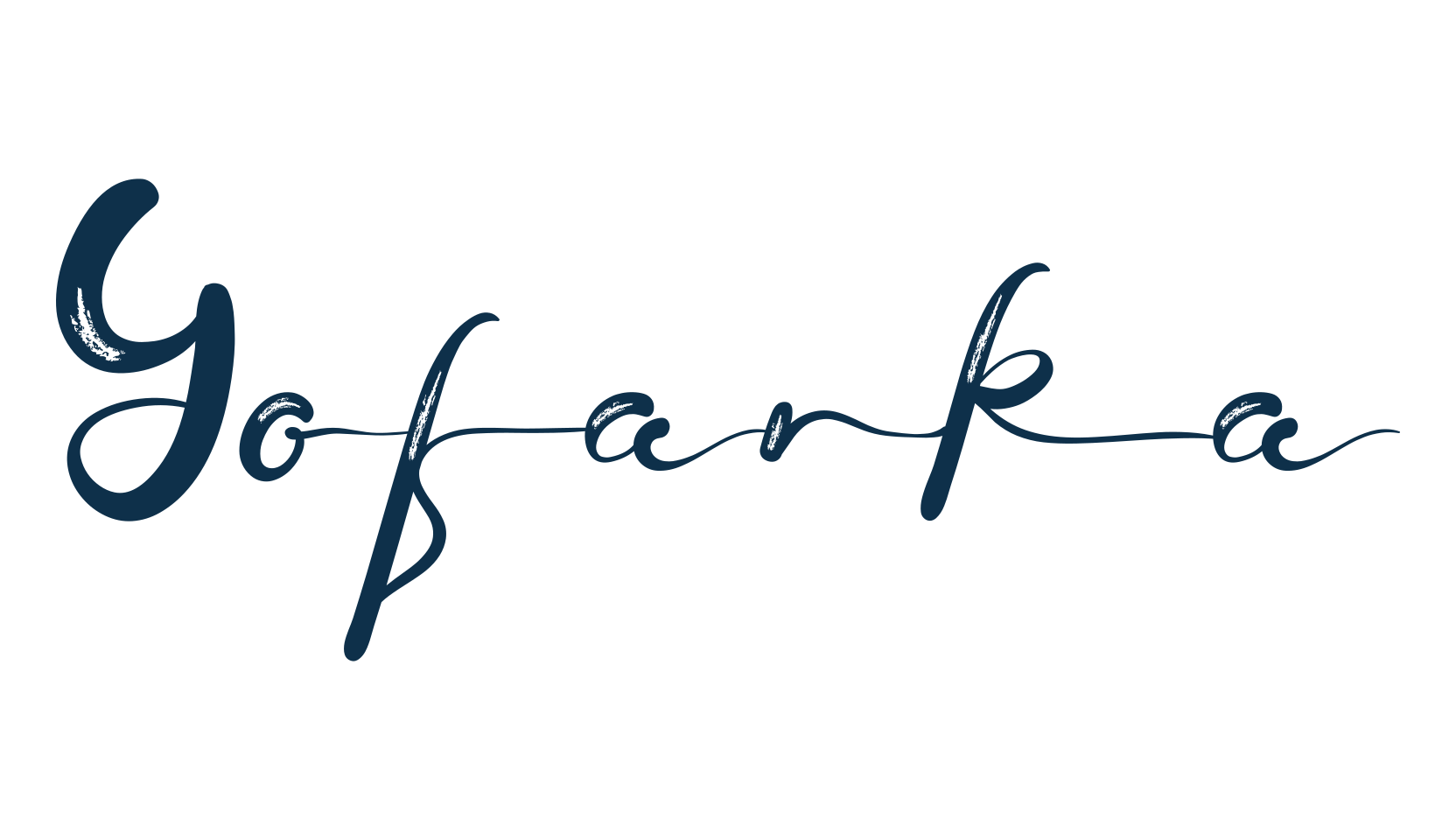 Yofanka, brush font preview