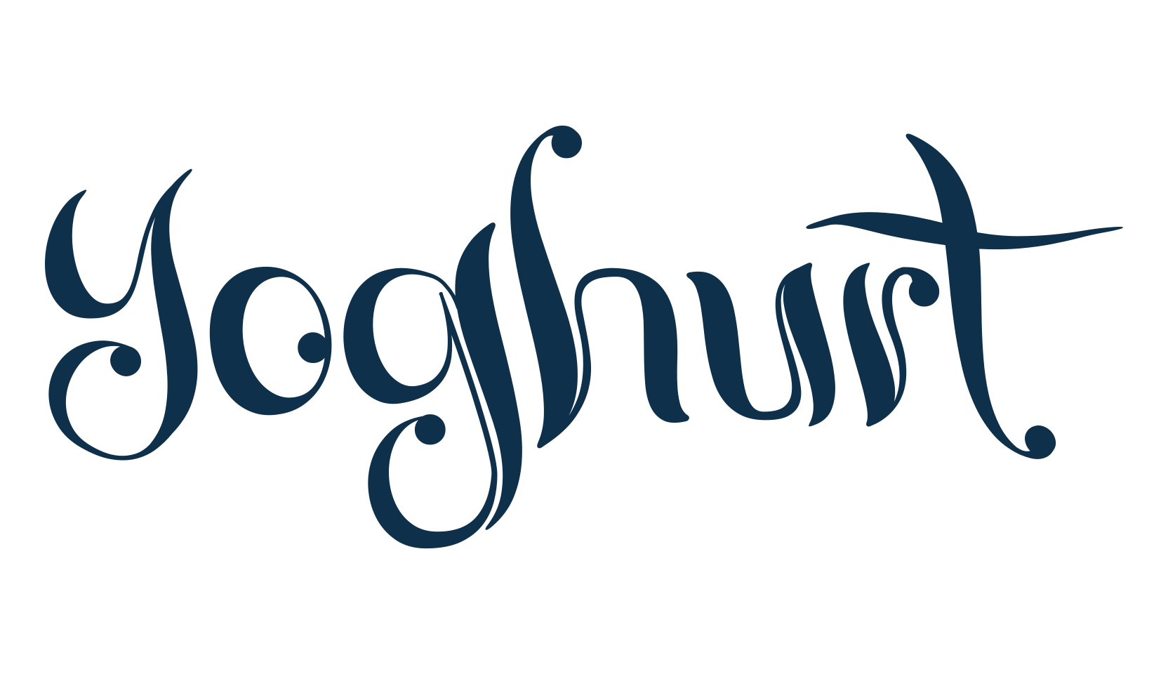 Yoghurt, various font preview