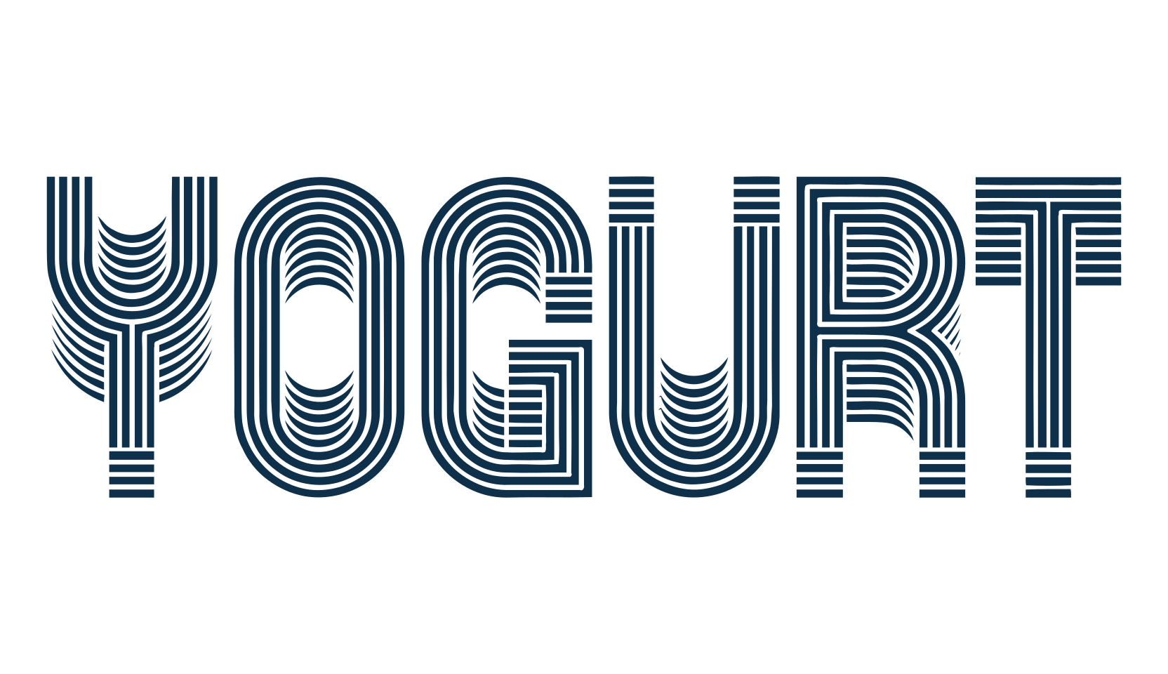 Yogurt, fancy various decorative font preview