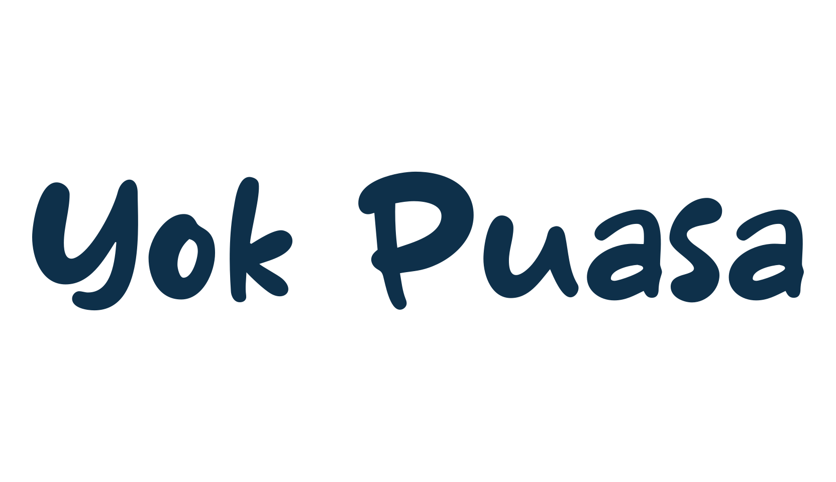 Yok Puasa, cartoon font preview
