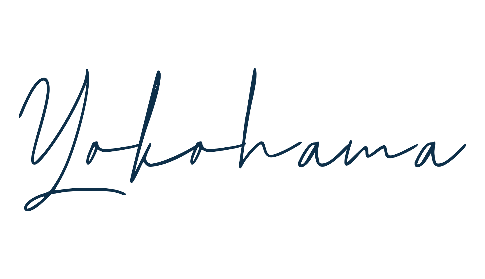 Yokohama, script handwritten fancy decorative calligraphy font preview