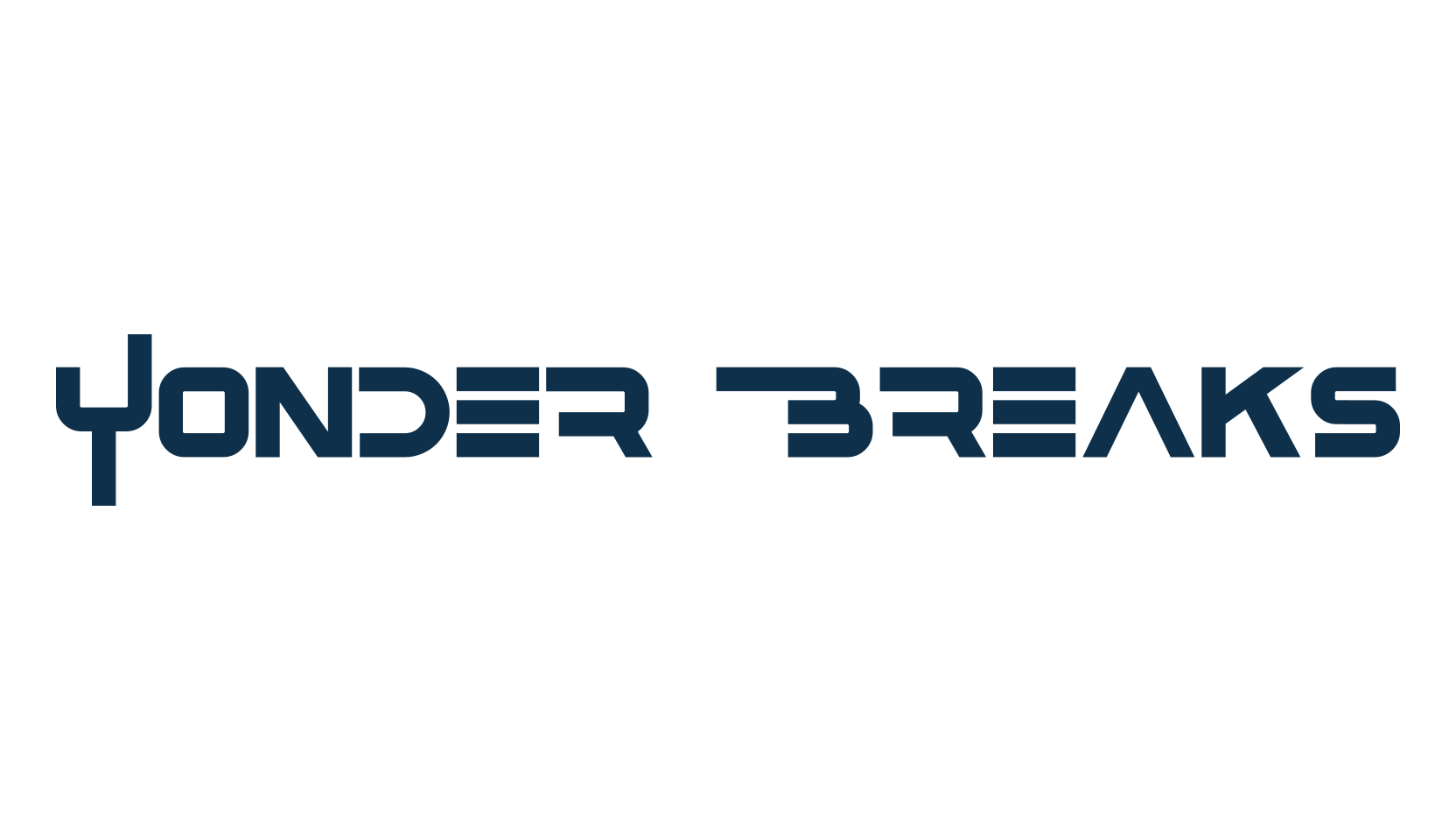Yonder Breaks, sci-fi font preview