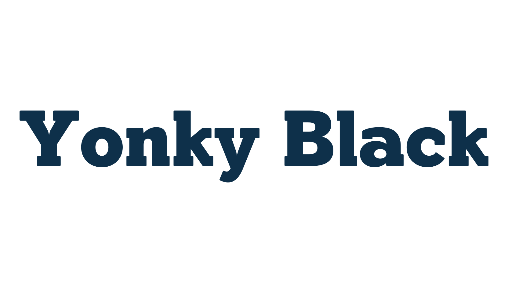 Yonky Black, serif font preview
