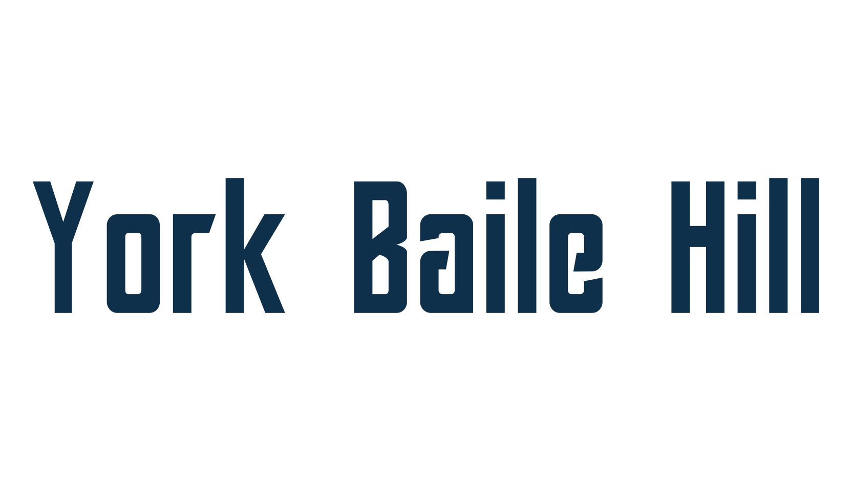 York Baile Hill, retro font preview