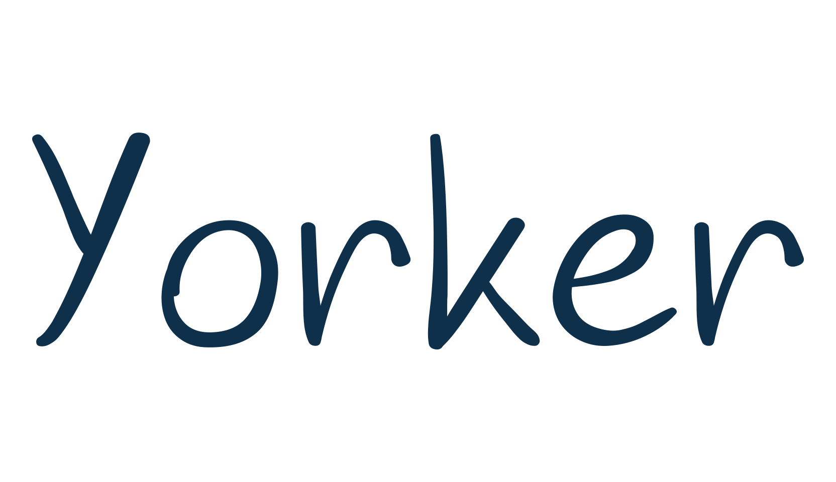 Yorker, handwriting font preview
